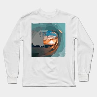 Waves and Sunset Long Sleeve T-Shirt